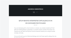 Desktop Screenshot of andrew-kirkpatrick.com