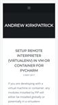 Mobile Screenshot of andrew-kirkpatrick.com