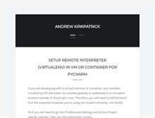 Tablet Screenshot of andrew-kirkpatrick.com